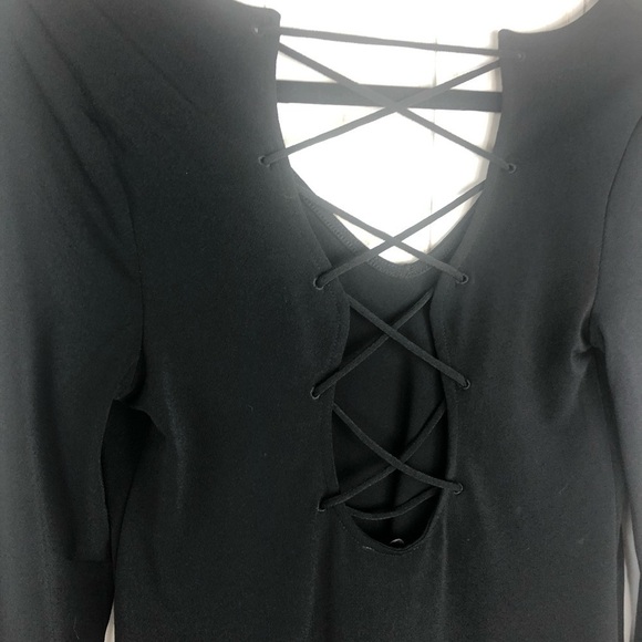 Express black lace back top - Picture 3 of 6